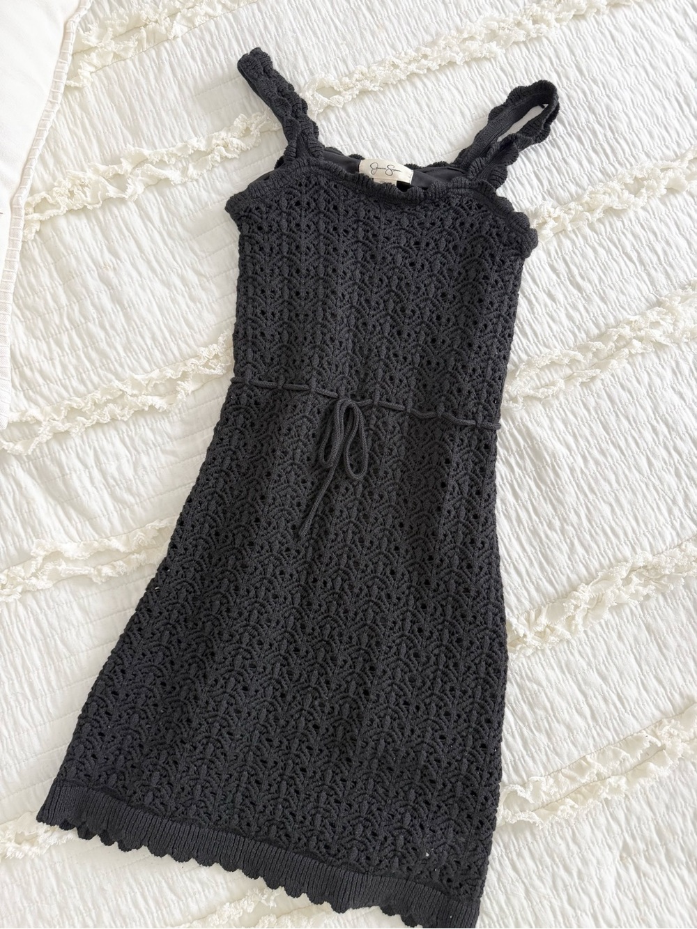 Knit black dress
